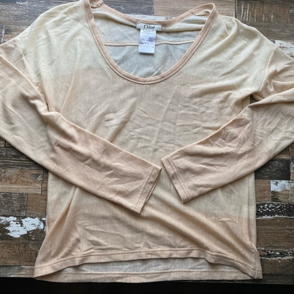 Chloe Wool Blend Lightweight Ombré Sweater